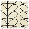 Orla Kiely Linear Stem, Black - Roller Blind